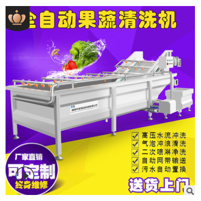 現(xiàn)貨果蔬氣泡清洗機(jī) 全自動凈菜設(shè)備蔬菜清洗機(jī) 學(xué)校食堂洗菜機(jī)