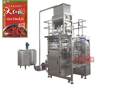 小袋裝醬料自動給袋式包裝機(jī) 小包醬料自動連包設(shè)備