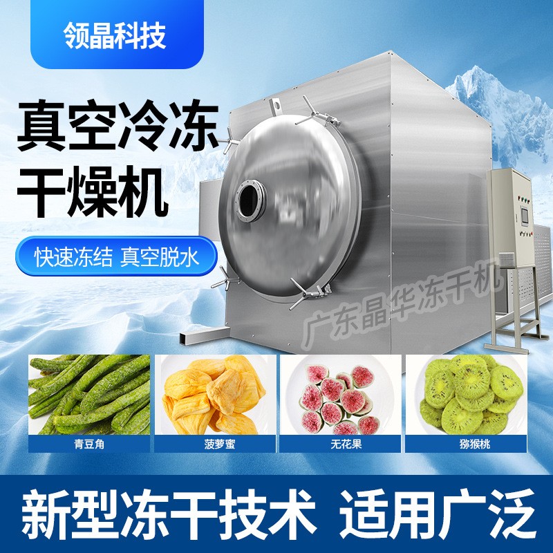 領創晶華凍干機加工大型真空冷凍干燥機設備中藥水果蔬菜寵物商用