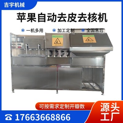 蘋果去皮去核機(jī) 蘋果去皮捅核分瓣機(jī) 蘋果片加工成套生產(chǎn)線