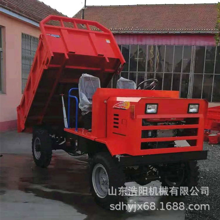 小型四輪農(nóng)用拖拉機 25馬力柴油四驅翻斗車 3T礦用四不像車浩陽