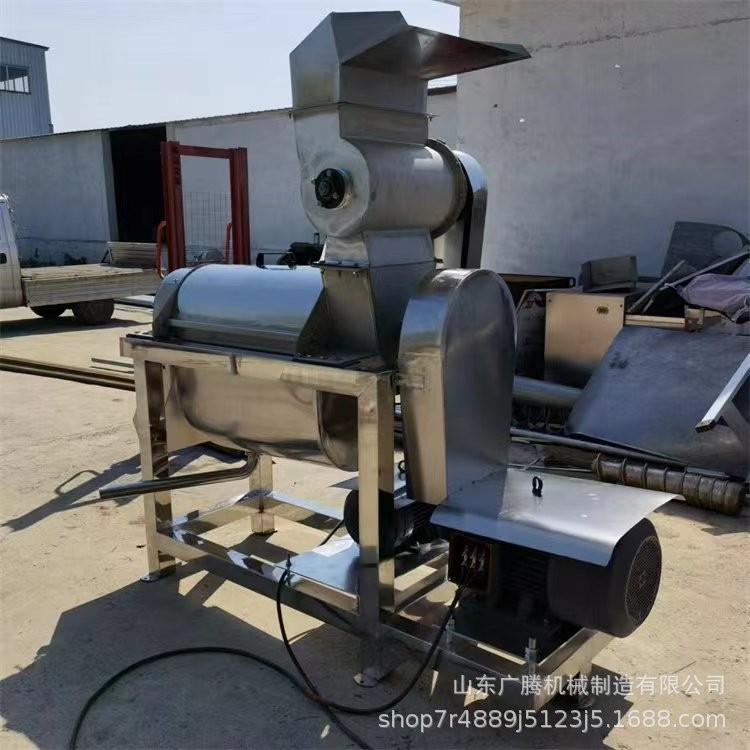 菠菜胡蘿卜汁榨汁機(jī) 廣騰臺(tái)式大型榨汁機(jī) 果蔬面使用工業(yè)榨汁設(shè)備