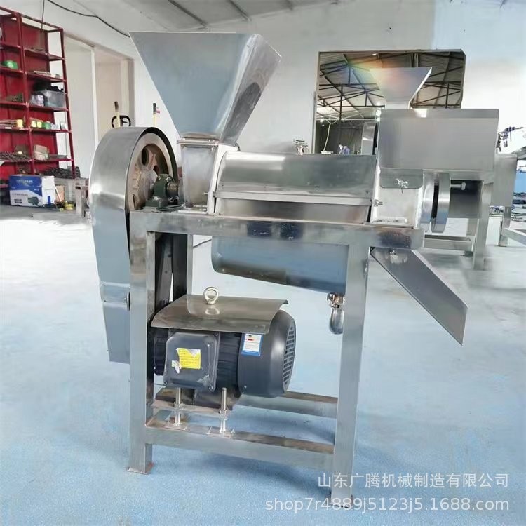 供應(yīng)不銹鋼螺旋破碎榨汁機(jī) 噸級(jí)苦瓜黃桃蘆筍商用大型榨汁機(jī)械
