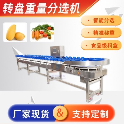 海參牡蠣轉(zhuǎn)盤分選機(jī) 果蔬轉(zhuǎn)盤分級機(jī) 芒果雞翅自動(dòng)稱重分選設(shè)備
