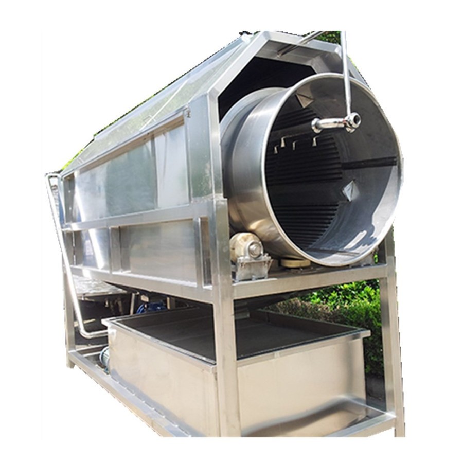 （熱銷單品）廠家供應(yīng)生姜土豆等塊莖滾筒噴淋清洗機