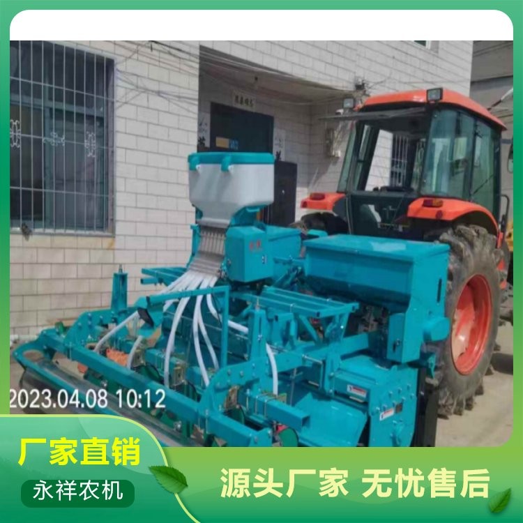 精量條播功能種肥一體機 旋耕、施肥、播種、開溝排水功能。
