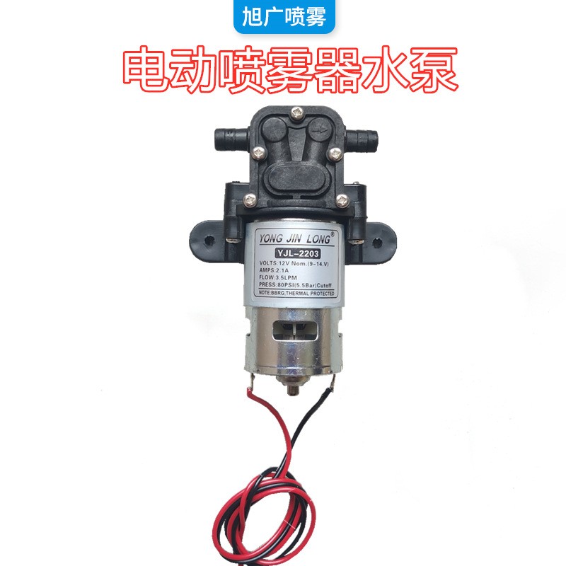 電動噴霧器水泵高壓大功率水泵電機打藥機配件回流水泵噴霧器配件