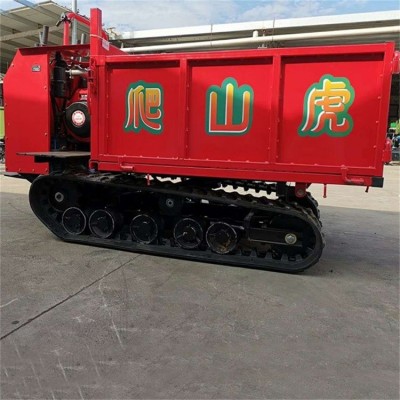 履帶運輸車爬山虎手扶式農用自卸車設備小型手扶履帶運輸機器批發