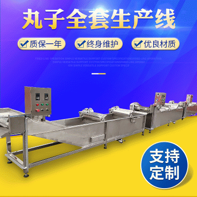 魚(yú)丸加工線 小型全自動(dòng)肉丸子全套生產(chǎn)線 大型丸子加工成套設(shè)備