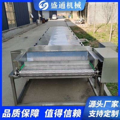 ST-6型毛豆蒸煮機速凍玉米加工設(shè)備保鮮花椒加工流水線盛通牌