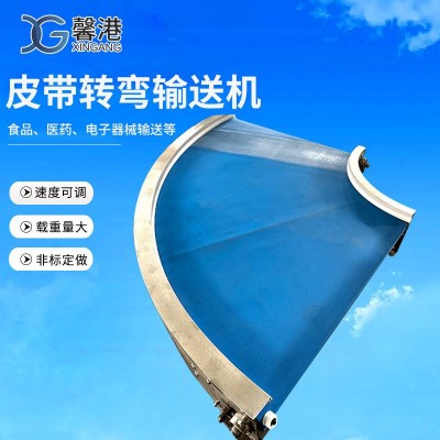 皮帶轉(zhuǎn)彎?rùn)C(jī)環(huán)形輸送機(jī)U型物流分揀生產(chǎn)線180度轉(zhuǎn)彎輸送皮帶轉(zhuǎn)彎?rùn)C(jī)