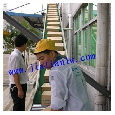四樓下貨傳輸帶 自動(dòng)傳送帶 樓層樓梯貨物傳送帶 PVC防滑傳送機(jī)
