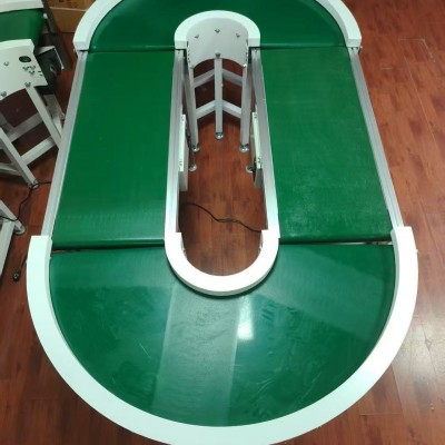 直播間循環(huán)輸送機(jī)小型流水線物流快遞自動分揀180°環(huán)形 輸送線 1臺