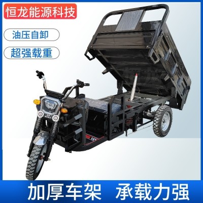 電動三輪車家用拉貨自卸款加重翻斗農用出口廠家電瓶車電動車